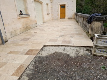 Pose de carrelage extérieur